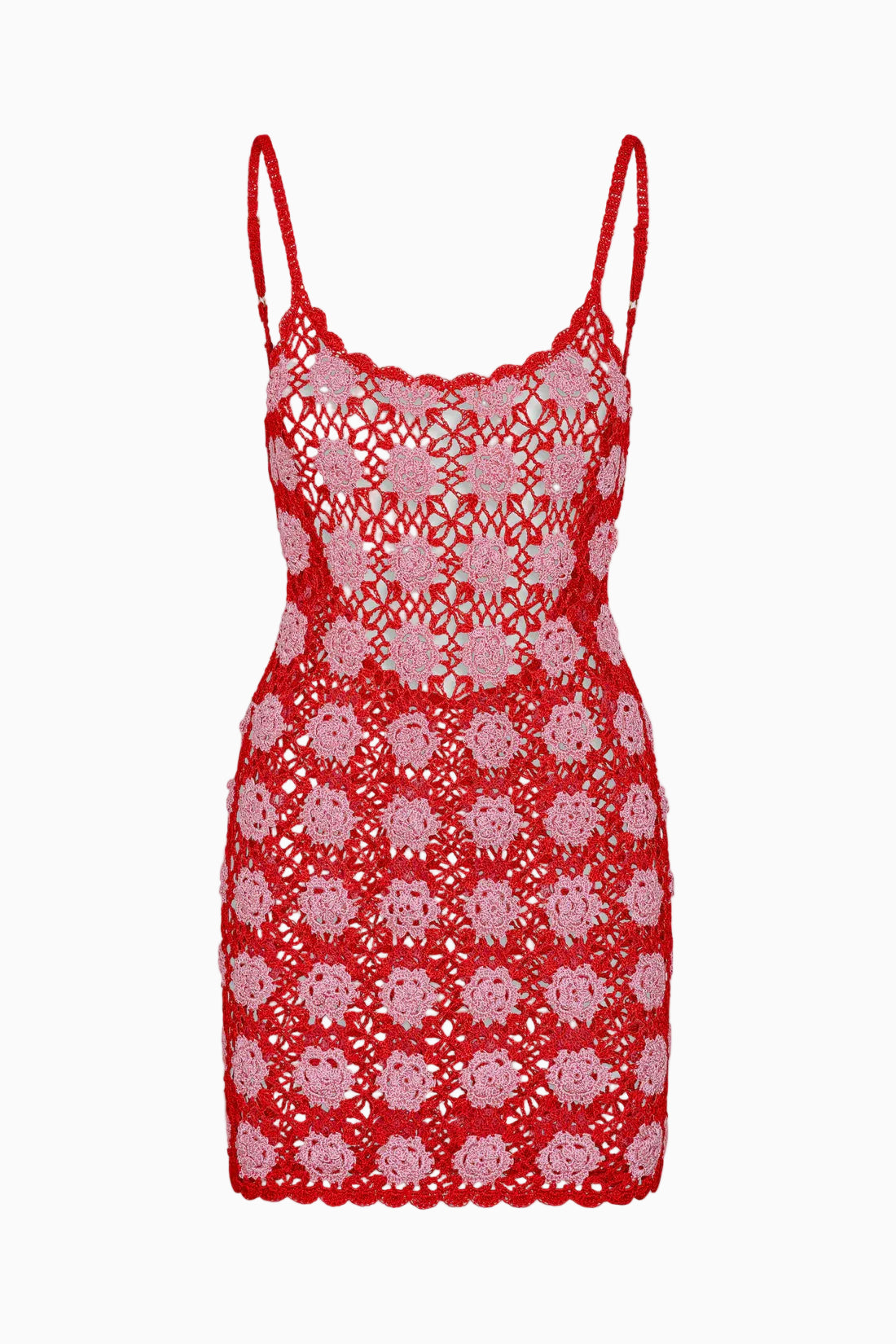 Julie Crochet Mini Dress Crochet Rose – BlackBook Bikini