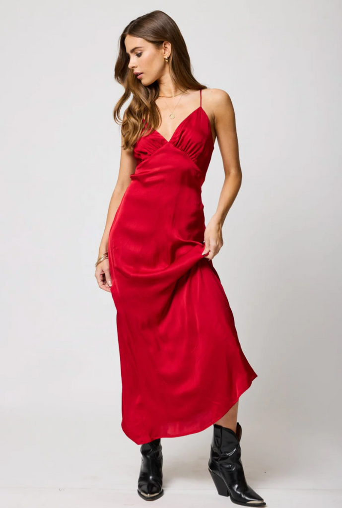 Silky Lucia Maxi Dress