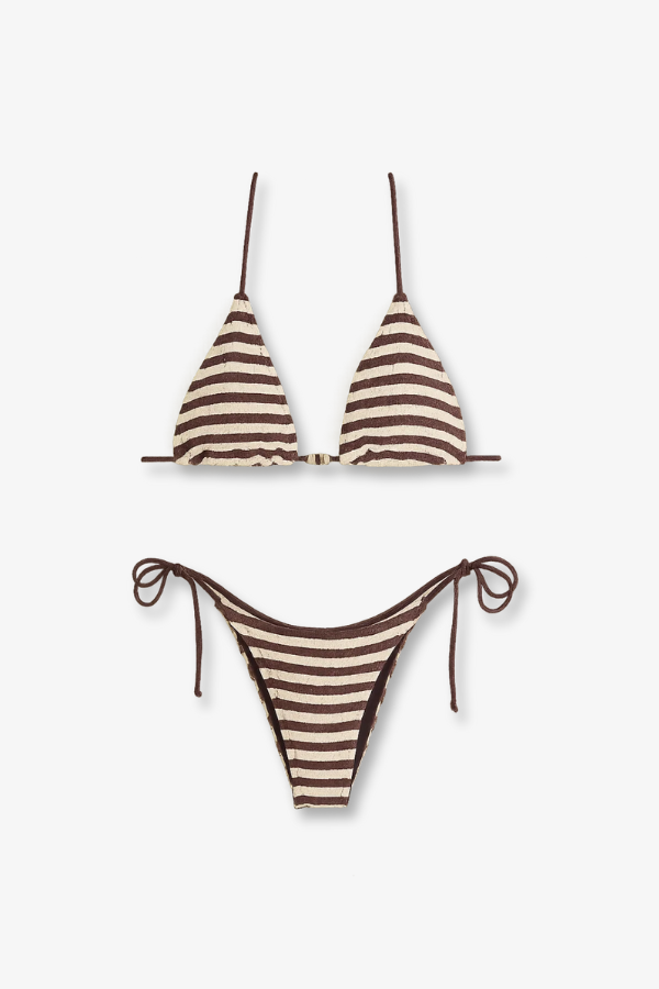 Bond-Eye Striped Bikini