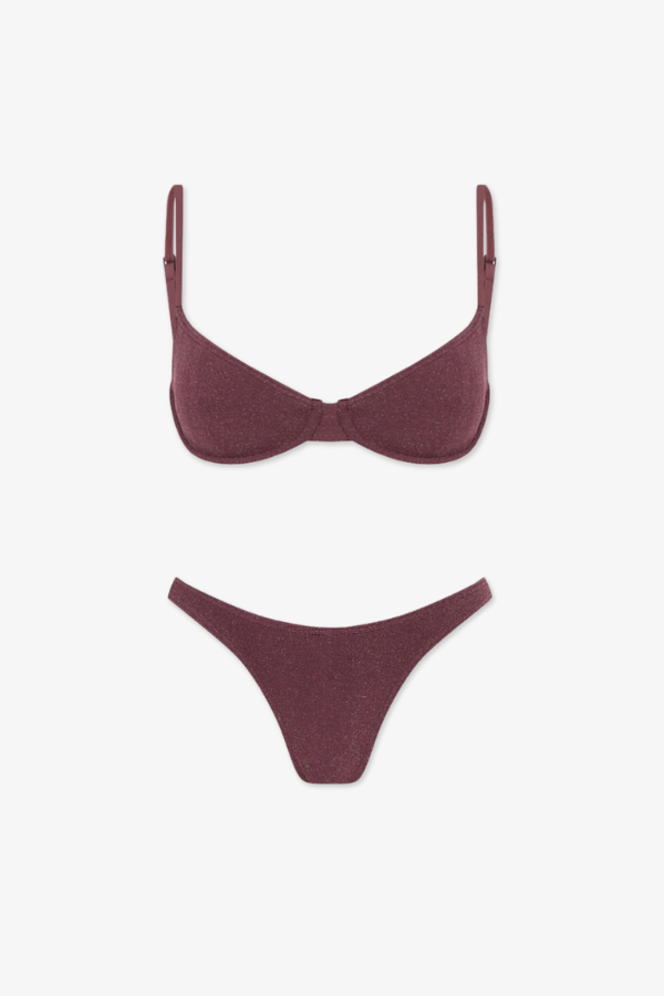 Bond-Eye Bikini Set Burgundy